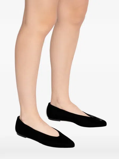 Neous Beid Round-toe Ballet Flats In Black