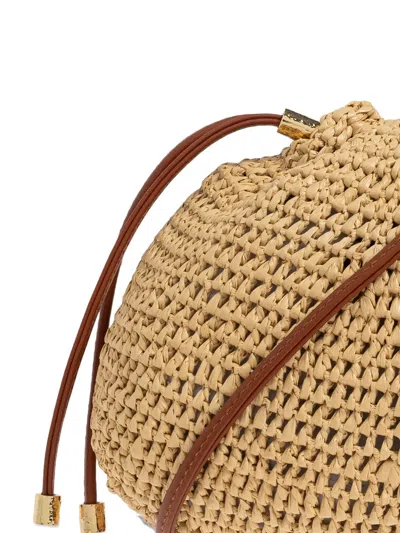 Ulla Johnson Raffia Cross Body Bag In Neutral