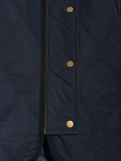 Ulla Johnson Quilted Press-stud Jacket In Blue