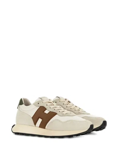 Hogan Logo-detail Sneakers In Neutral