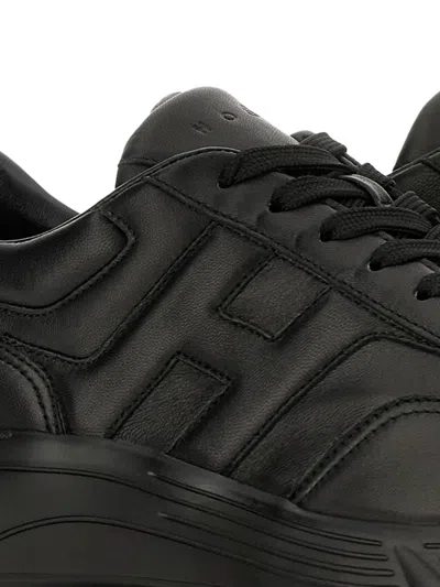Hogan Hyperlight Logo-detail Sneakers In Black