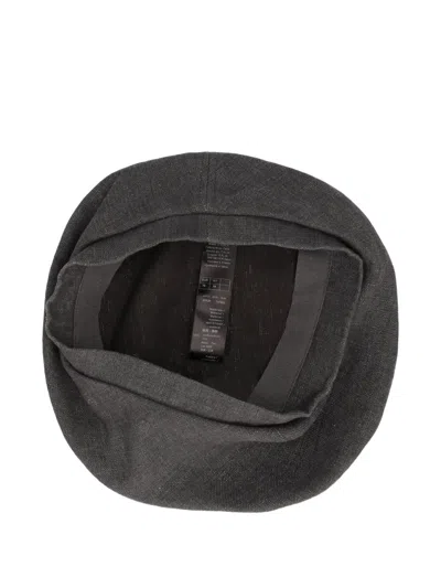 Pre-owned Giorgio Armani Silk Beret In Gray