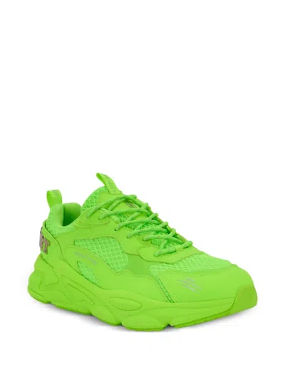 Plein Sport Track-king Gen.x.05 Logo-plaque Trainers In Green