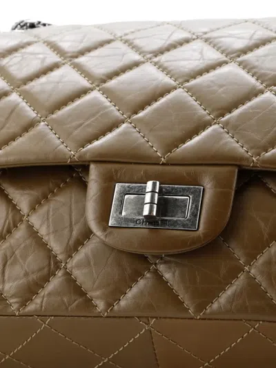 Pre-owned Chanel Reissue 2.55 Flap Bag Quilted Aged Calfskin 227 Shoulder Bag In Brown