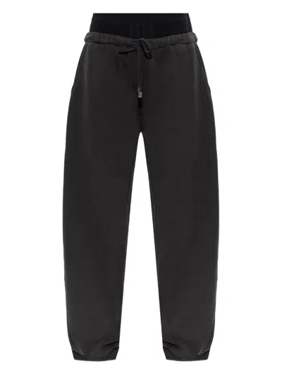Attico Drawstring Track Pants In Black