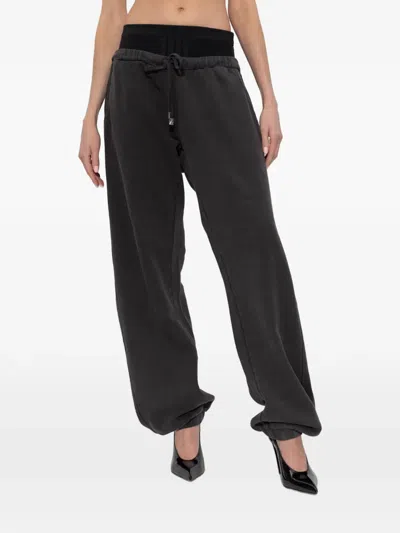 Attico Drawstring Track Pants In Black