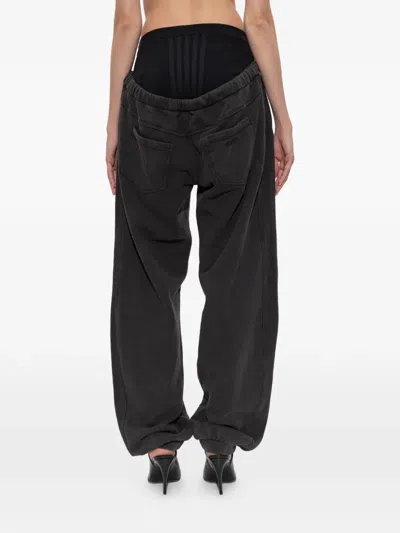 Attico Drawstring Track Pants In Black