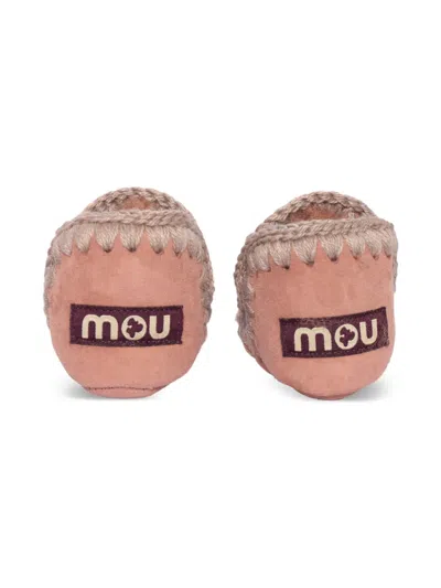 Mou Eskimo Stitched Suede Boots In Multi