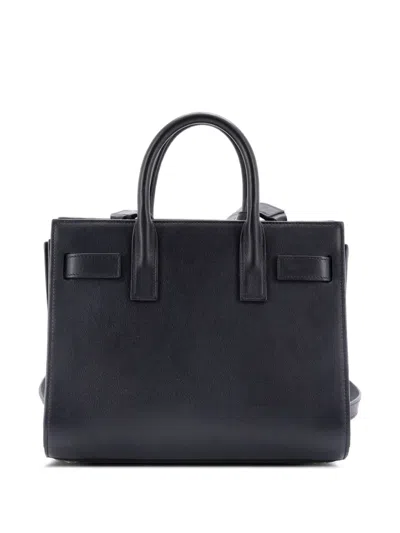 Pre-owned Saint Laurent Sac De Jour Nm Bag Leather Nano Tote Bag In Blue