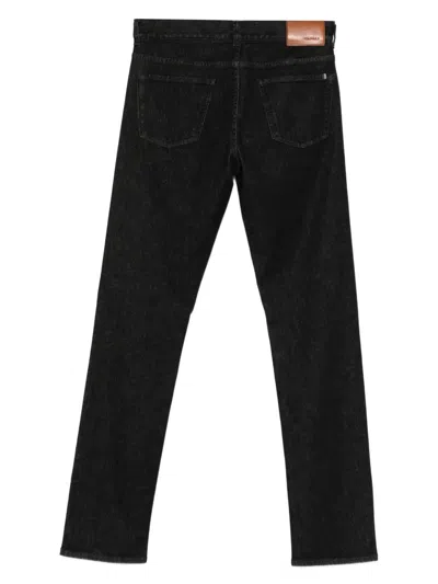 Canali Five-pocket Jeans In Black
