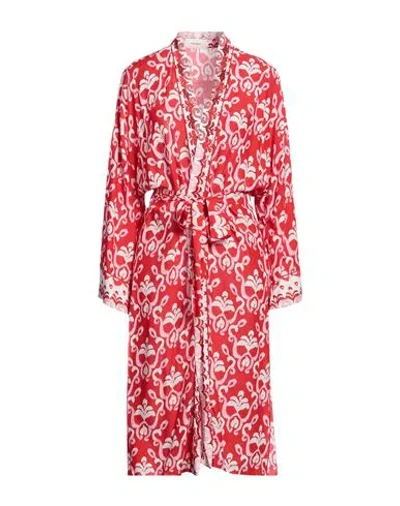 Maliparmi Malìparmi Woman Overcoat & Trench Coat Red Size 6 Viscose In Red