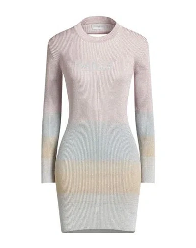 Gaelle Paris Gaëlle Paris Woman Mini Dress Light Pink Size 1 Viscose, Polyester, Polyamide In Multi