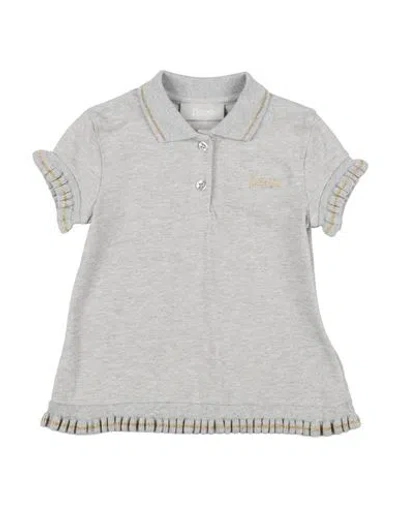 Herno Toddler Girl Polo Shirt Grey Size 6 Cotton, Polyester, Polyamide In Gray