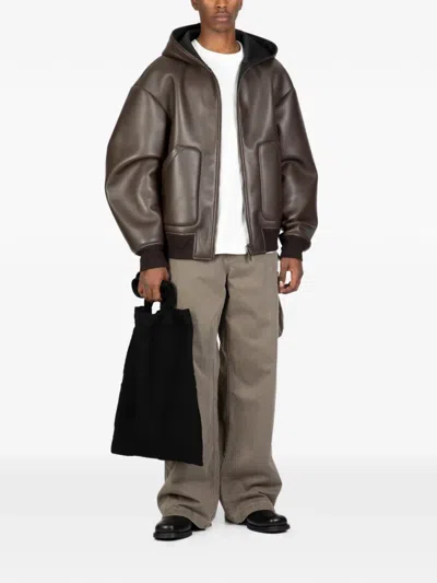 Salvatore Santoro Leather Jacket In Brown