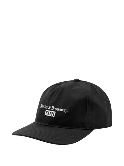 Kith Aaron Embroidered Cap In Black