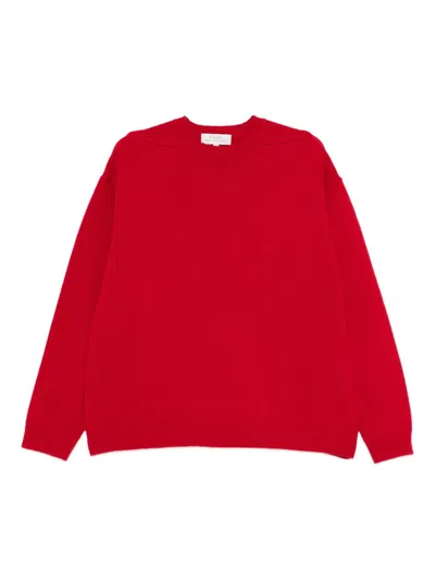 Studio Nicholson Shoulder-detail Sweater In Red
