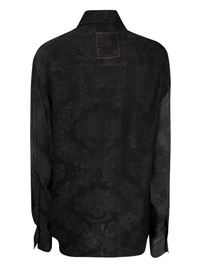 Uma Wang Patterned Shirt In Black