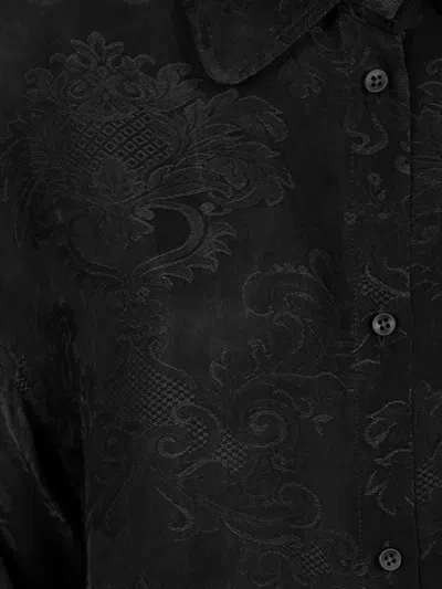 Uma Wang Patterned Shirt In Black