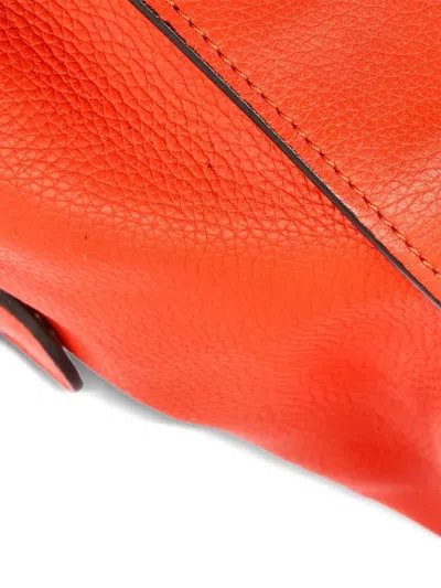 Pre-owned Celine Luggage Bag Grainy Leather Mini Tote Bag In Red