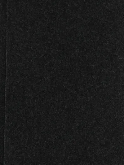 Marc O'polo Fringed Wool Scarf In Black