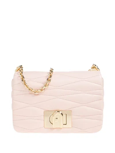 Furla Small 1927 Quilted Cross Body Bag In Pink