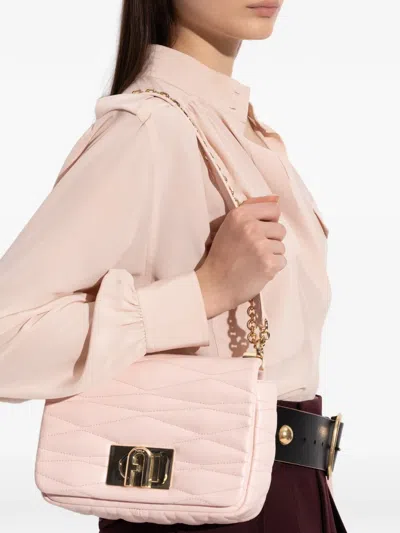 Furla Small 1927 Quilted Cross Body Bag In Pink