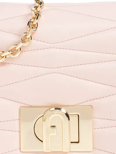 Furla Small 1927 Quilted Cross Body Bag In Pink