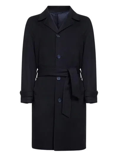 D4.0 Belted Coat In Blue