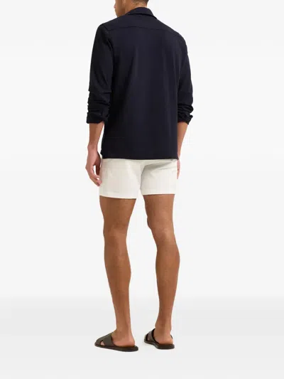 Orlebar Brown Garfield Long-sleeved Polo Shirt In Blue