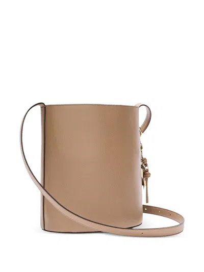 Furla Roxie Pendant Bucket Bag In Brown