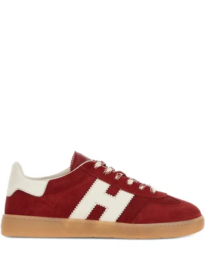 Hogan Cool Suede Sneakers In Red