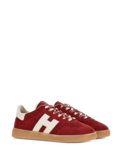 Hogan Cool Suede Sneakers In Red