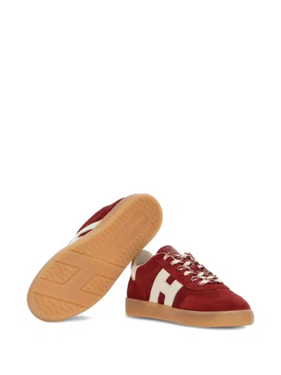 Hogan Cool Suede Sneakers In Red