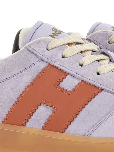 Hogan Cool Suede Sneakers In Purple