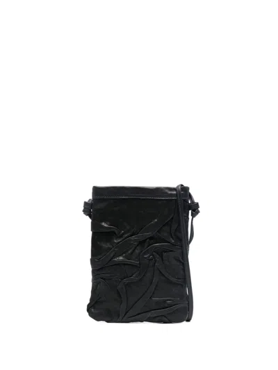 Sommet Palomaplum Ruched Cross Body Bag In Black