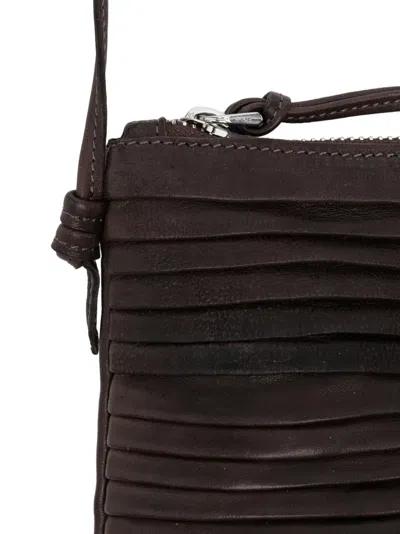 Sommet Countryrow Ruffled Cross Body Bag In Brown