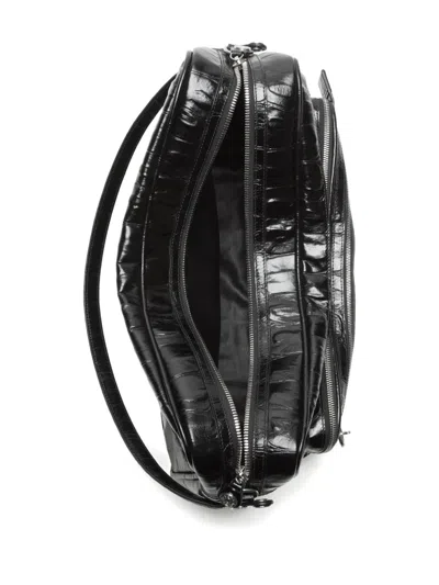 Acne Studios Camero Camera Zip-fastening Shoulder Bag In Black