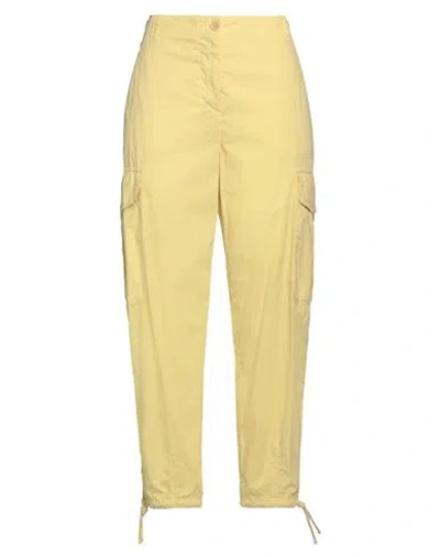 Aspesi Woman Pants Yellow Size 6 Cotton In Yellow