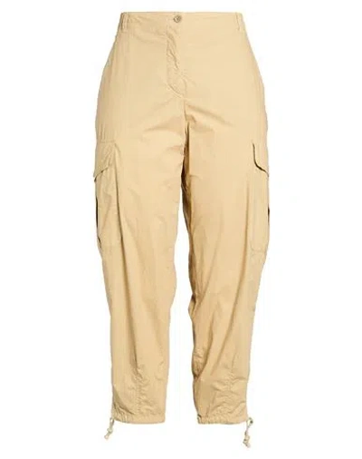 Aspesi Woman Pants Camel Size 10 Cotton In Neutral