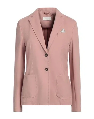 Circolo 1901 Woman Blazer Blush Size 6 Cotton, Elastane In Pink