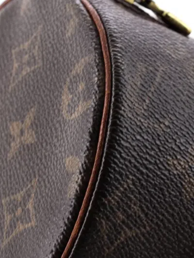 Pre-owned Louis Vuitton Papillon Handbag Monogram Canvas 26 Satchel In Brown