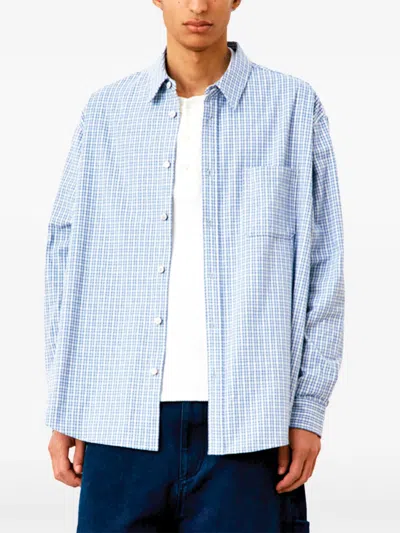 Coor Check-pattern Shirt In Blue