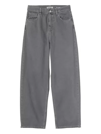 Carhartt Brandon Logo-patch Jeans In Gray