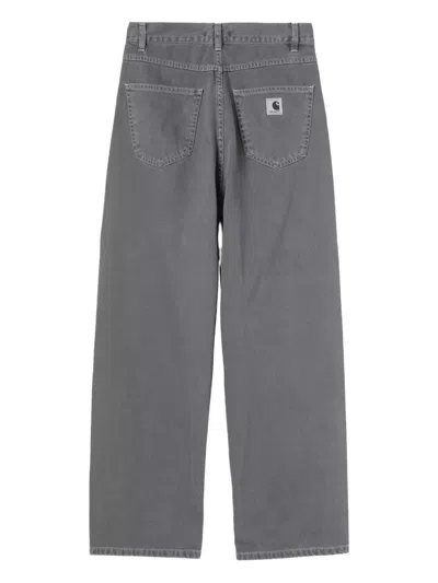 Carhartt Brandon Logo-patch Jeans In Gray