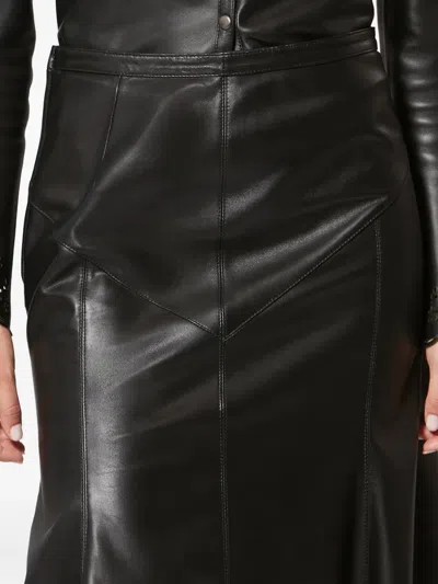 Isabel Marant Nisia Laser-cut Midi Skirt In Black