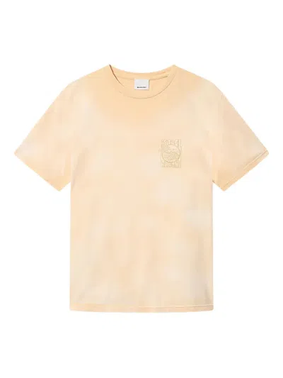 Isabel Marant Honore Logo-embroidered T-shirt In Neutral