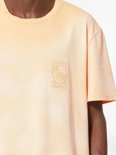 Isabel Marant Honore Logo-embroidered T-shirt In Neutral