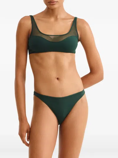Eres Ultime High-cut Bikini Briefs In Green