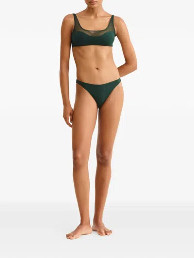 Eres Ultime High-cut Bikini Briefs In Green