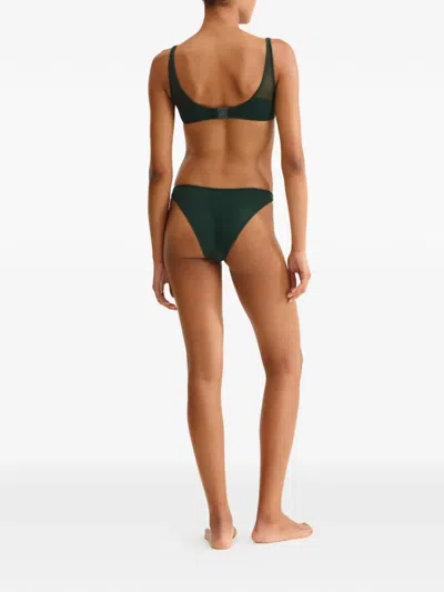 Eres Ultime High-cut Bikini Briefs In Green